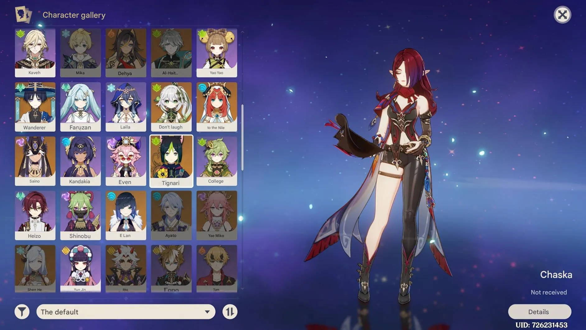 GI1151 AR57 Europe Lumine with 12 Five-Star and 8 Four-Star Characters, Staff of Homa, Strong Hidden Builds 